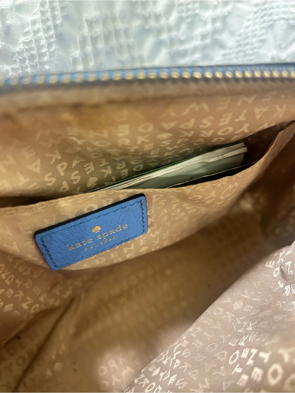 Kate Spade New York Blue Leather Crossbody Bag - Picture 5 of 8